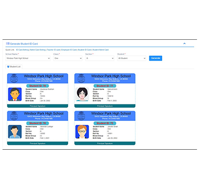 Generate Student ID Card