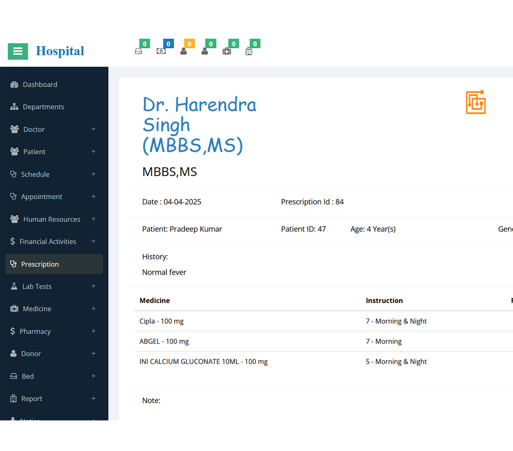 Manage Prescription 
